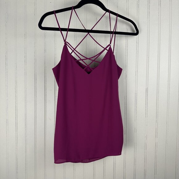 Express Magenta Colored Cami In Women's Size Small, Strappy, Flowy & Comfortable - Picture 1 of 6